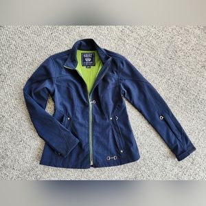 NWOT Ariat Softshell Full Zip Navy and Green Jacket